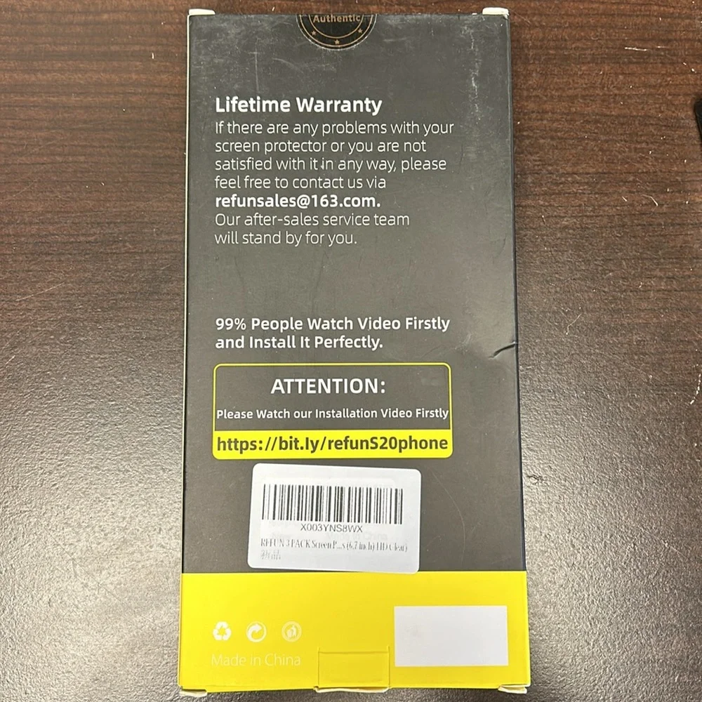 NWT REFUN 3pk Screen Protector for Samsung Galaxy S20+